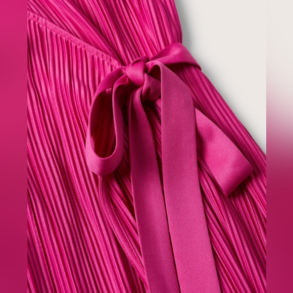 MANGO Pleated wrap dress - Picture 3 of 4